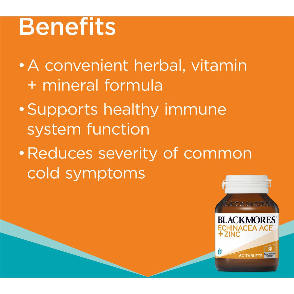 Blackmores Echinacea Ace + Zinc 60 Tablets