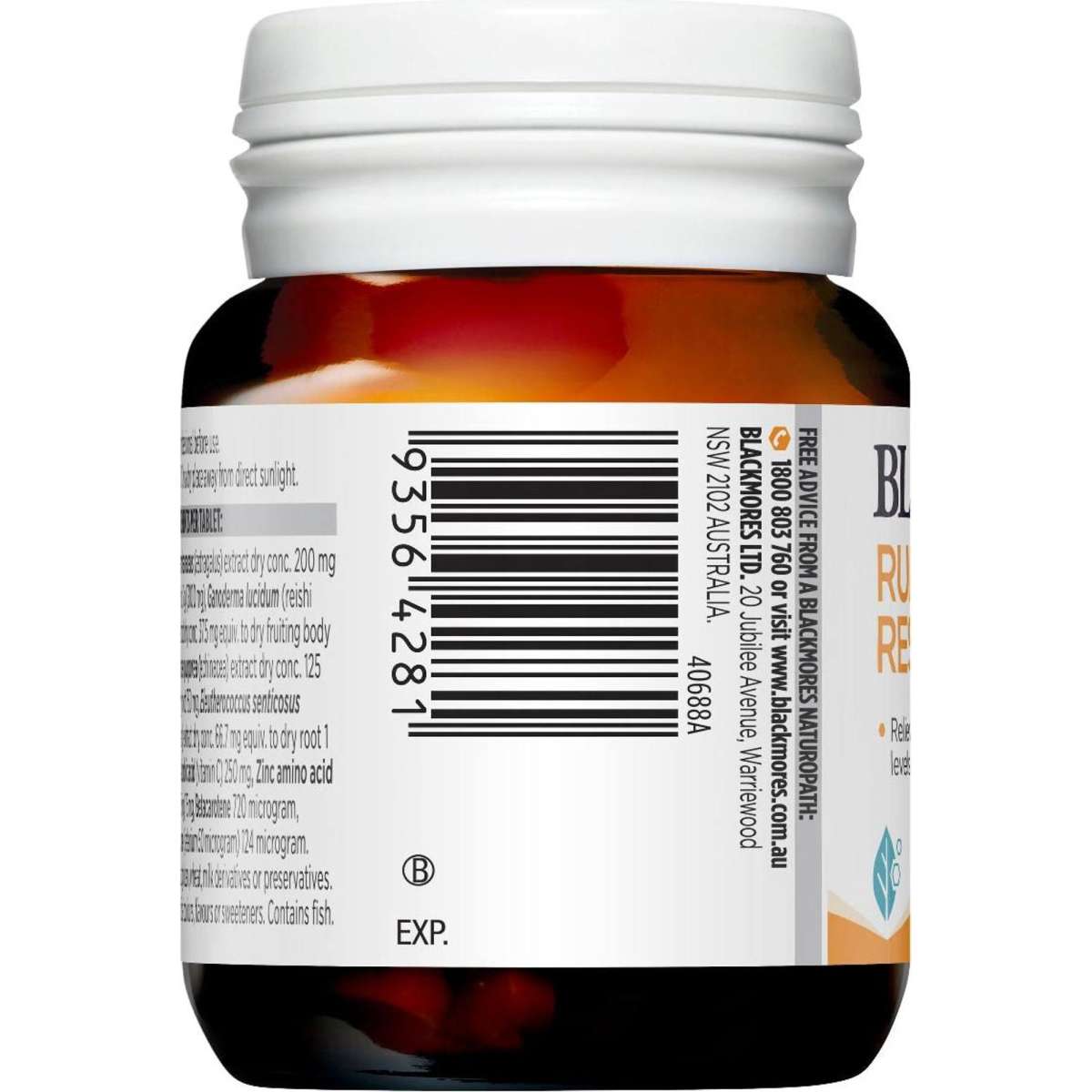 Blackmores Run Down Rescue 30 Tablets