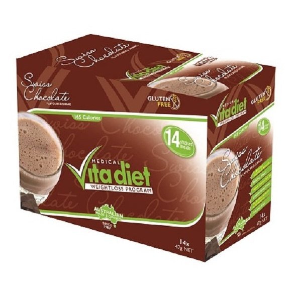 Vita Diet Weight Loss Shakes Swiss Chocolate x 14 Pack