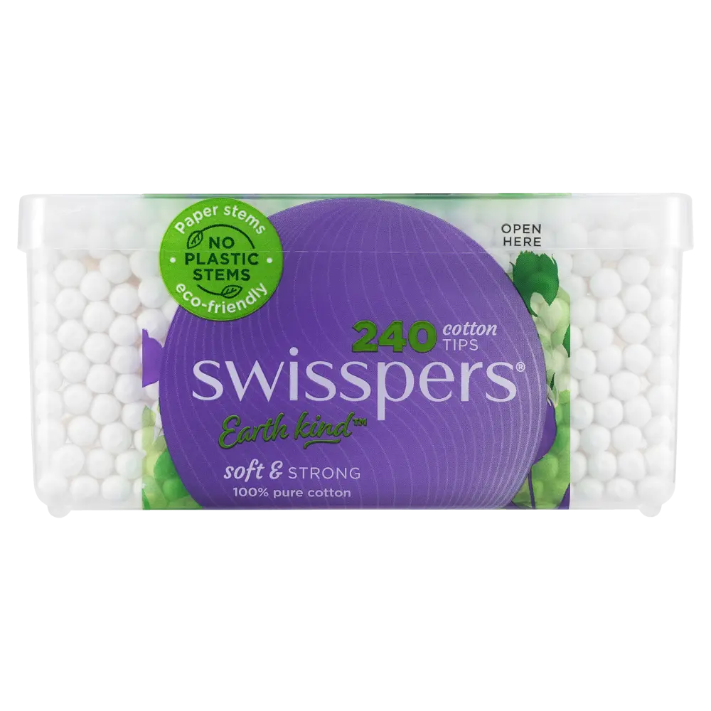 Swisspers Cotton Tips Paper Stems 240 Pack