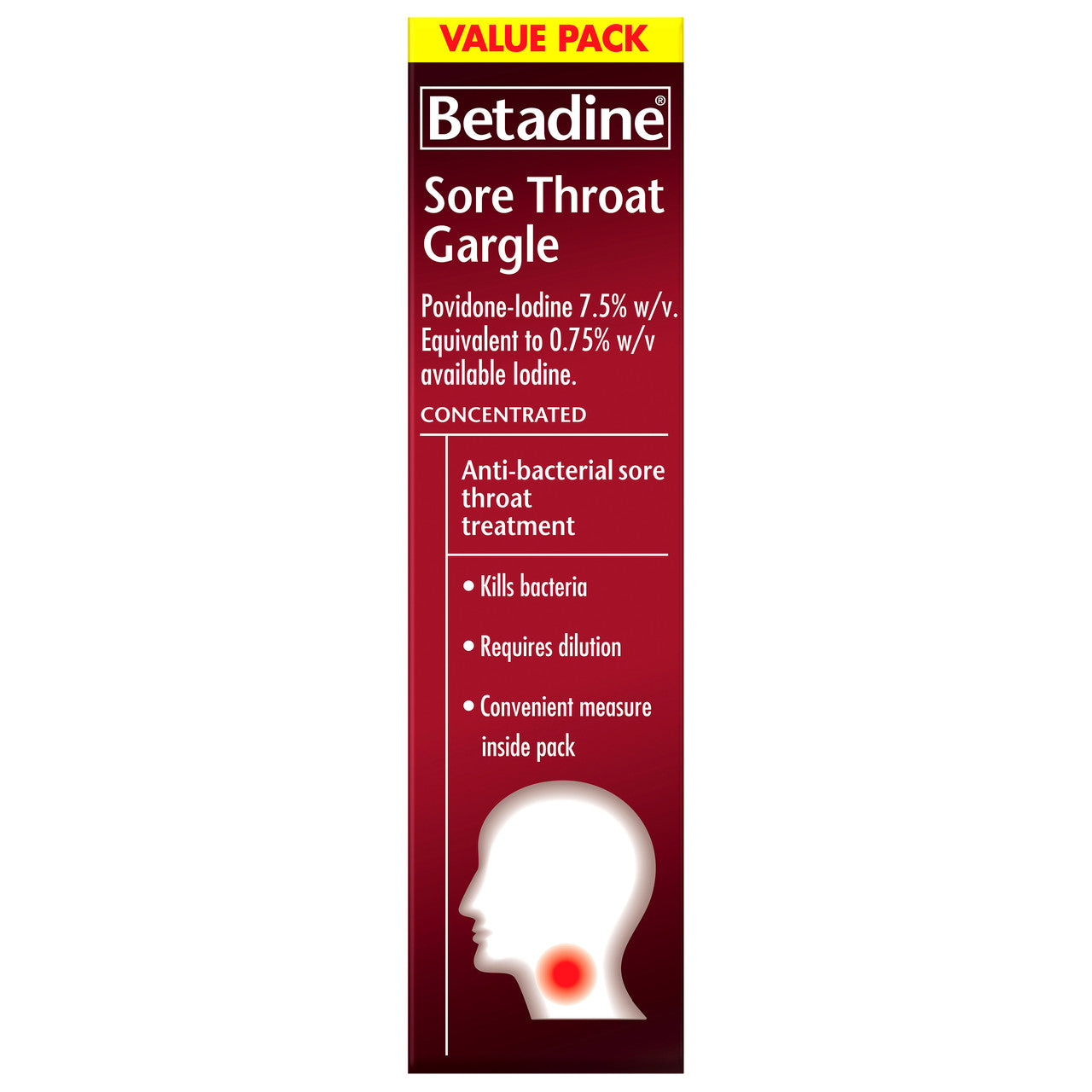 Betadine Sore Throat Gargle (Concentrated) 40ml