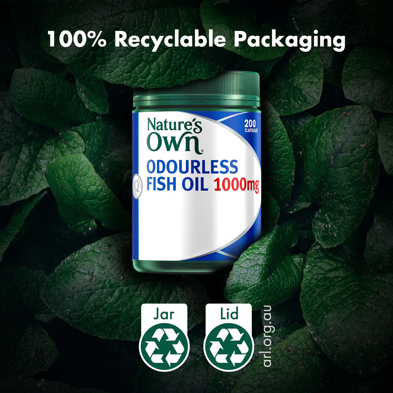Nature’s Own Odourless Fish Oil 1000mg 200 Capsules