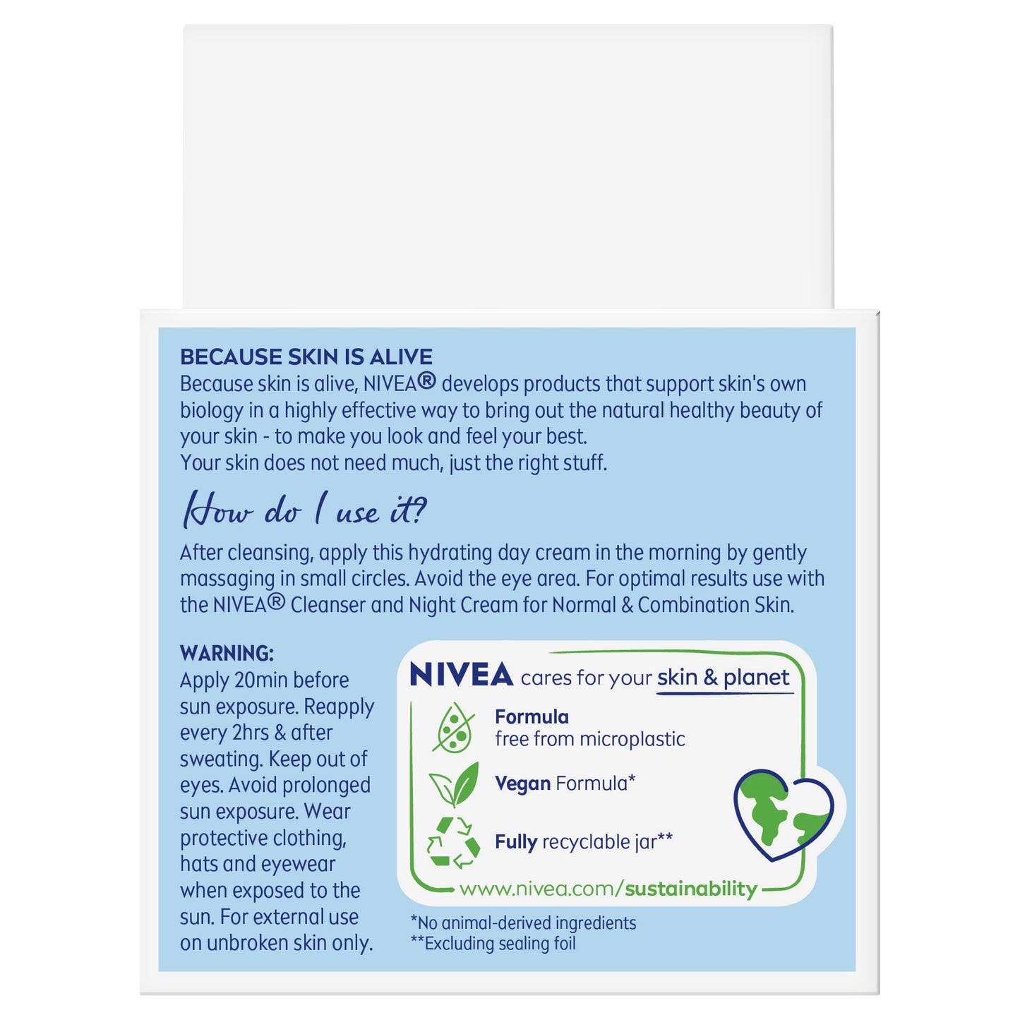 Nivea Daily Essentials Light Moisturising Day Cream SPF30+ 50mL
