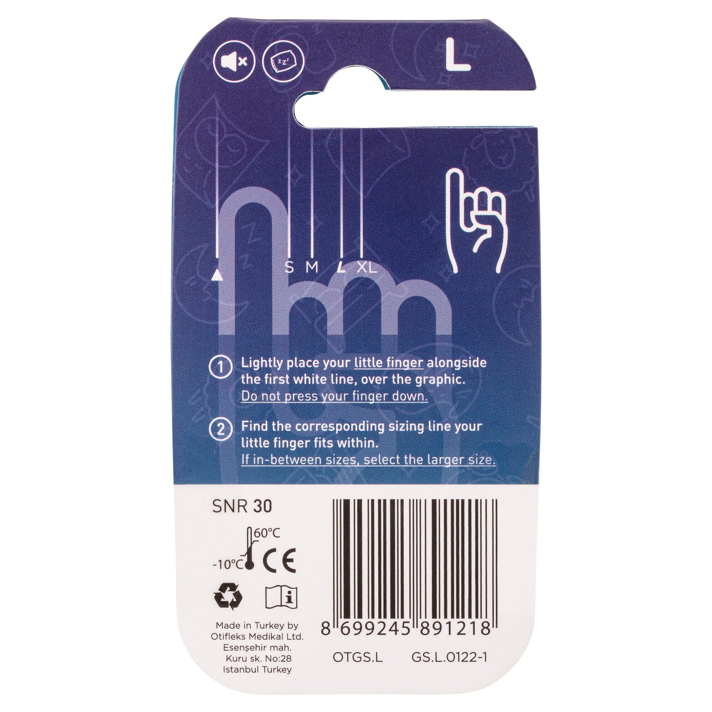 Otifleks Invisible Good Sleep Earplugs Large 1 pair