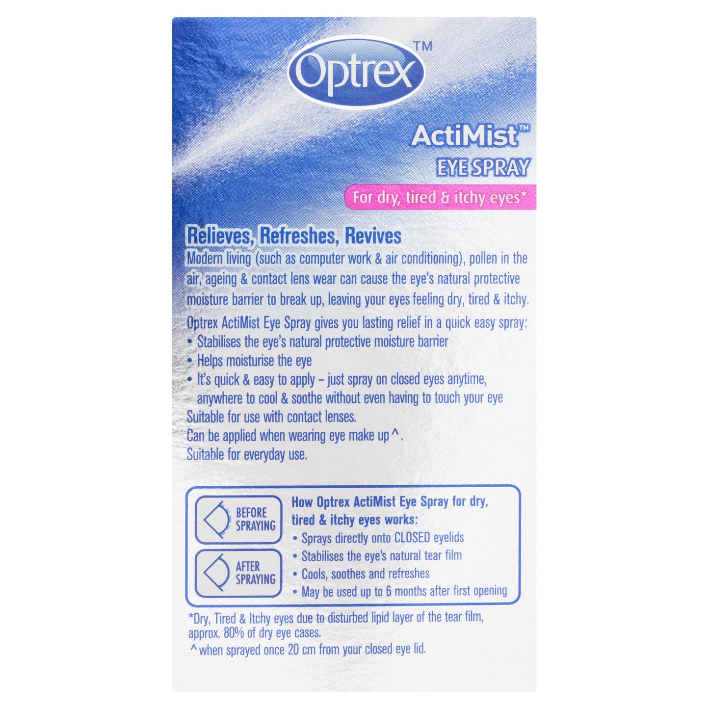 Optrex Actimist Dry & Irritated Eyes Spray 10ml