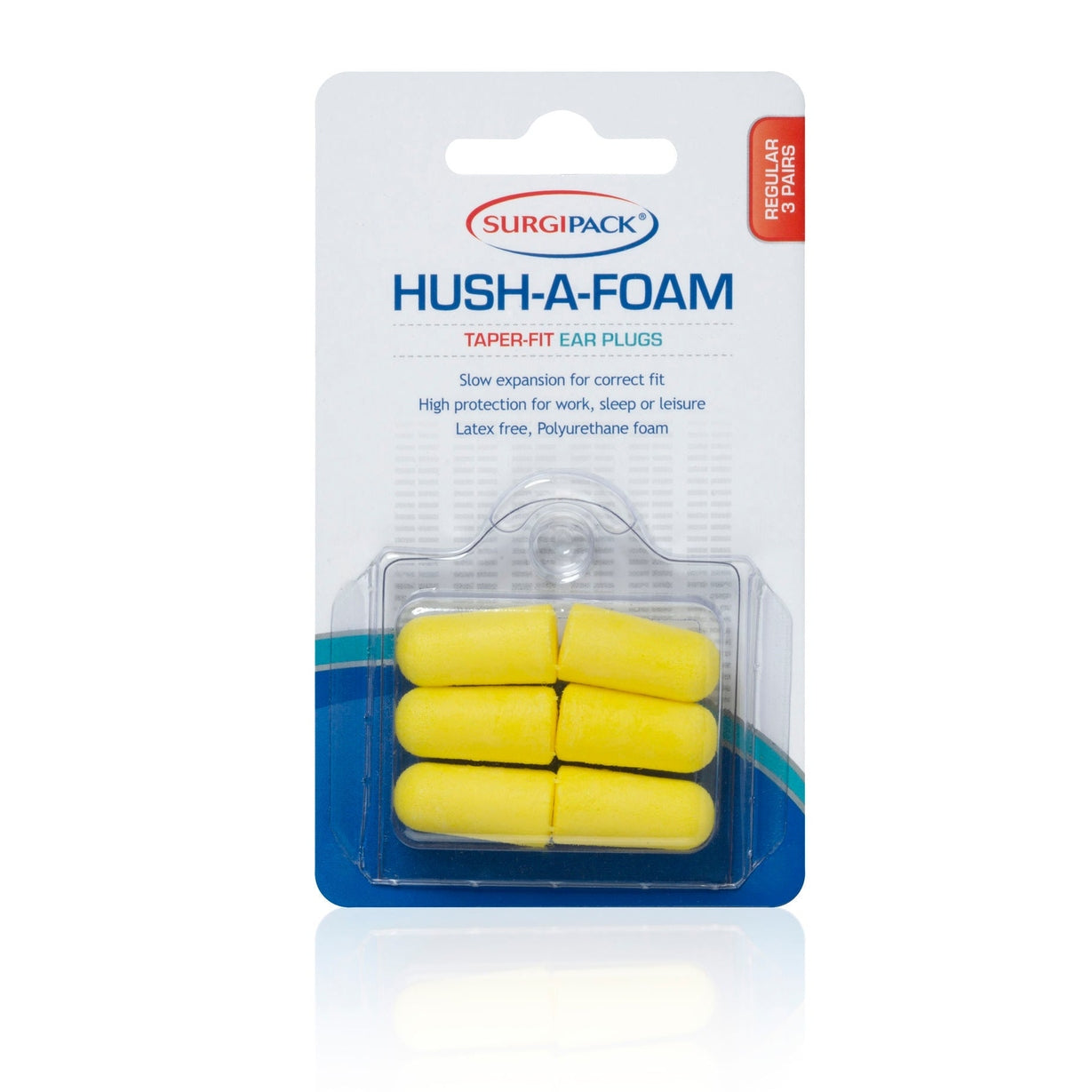Surgipack Hush-A-Foam Ear Plugs 3Pr 6957