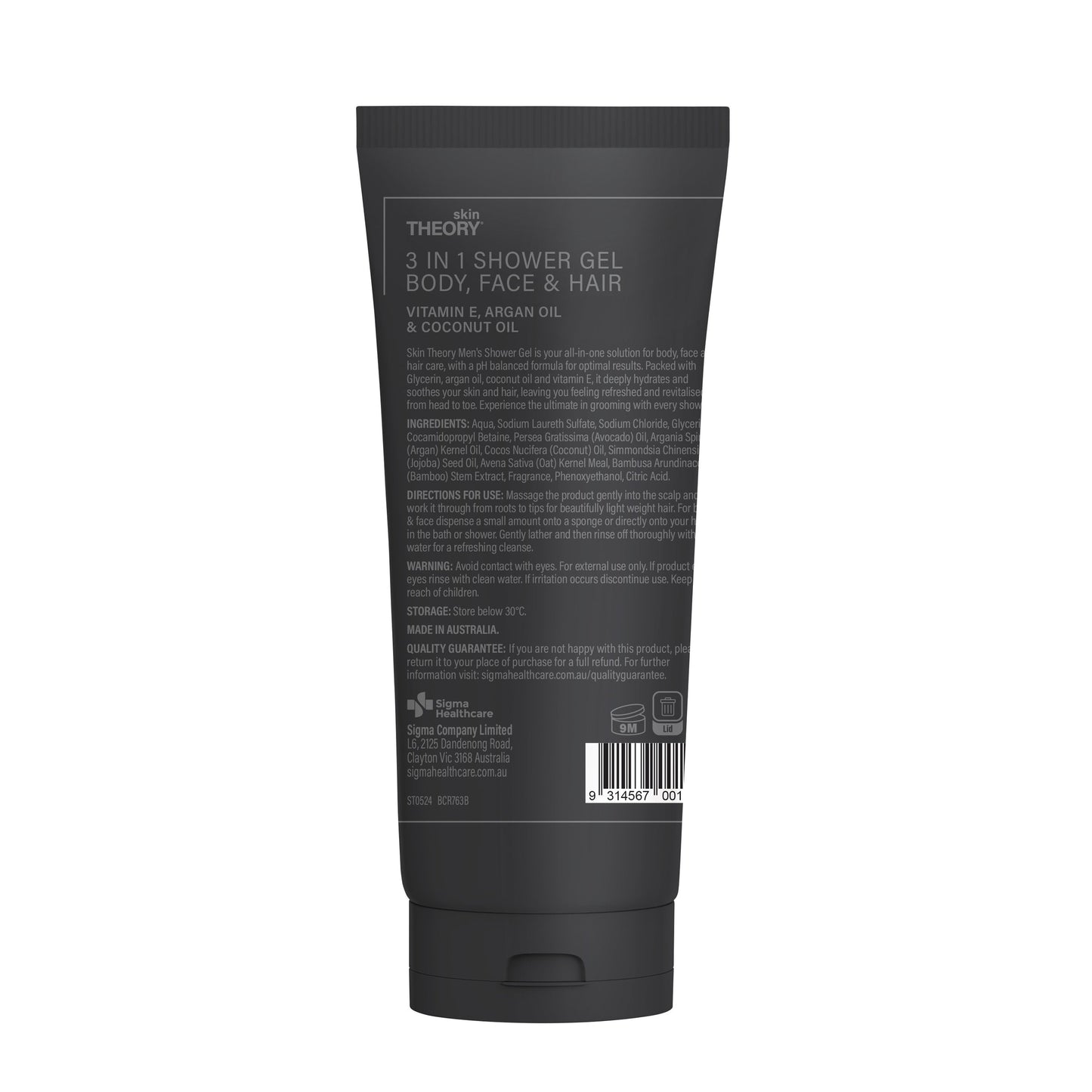 Skin Theory Mens Shower Gel 300ml