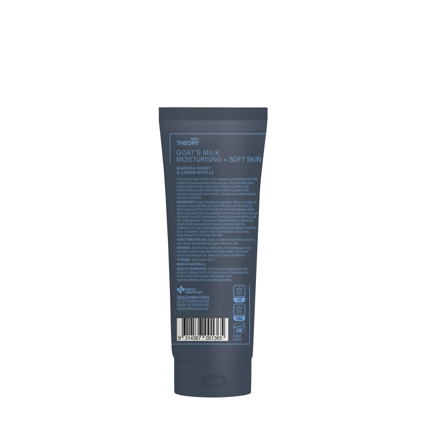 Skin Theory Hand & Nail Cream Goats Milk 125ml