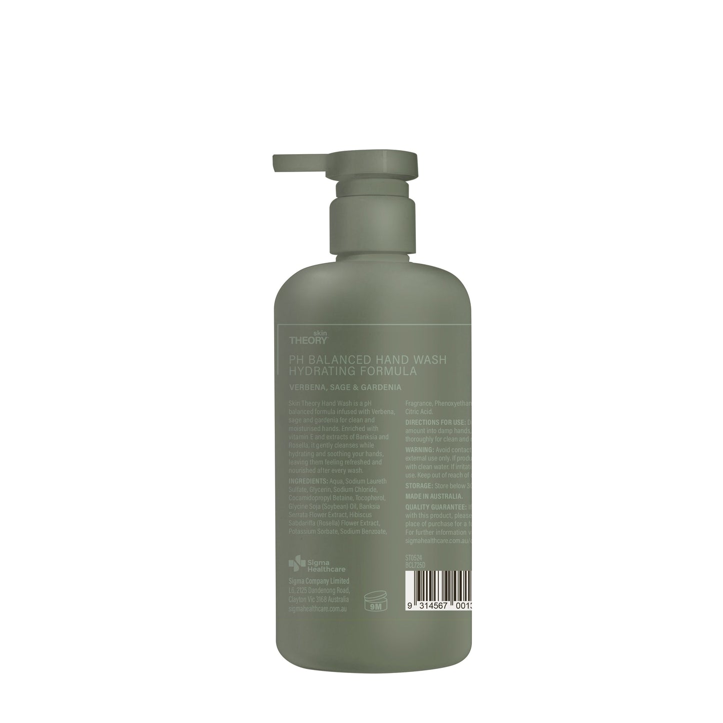 Skin Theory Hand Wash Verbena 500ml