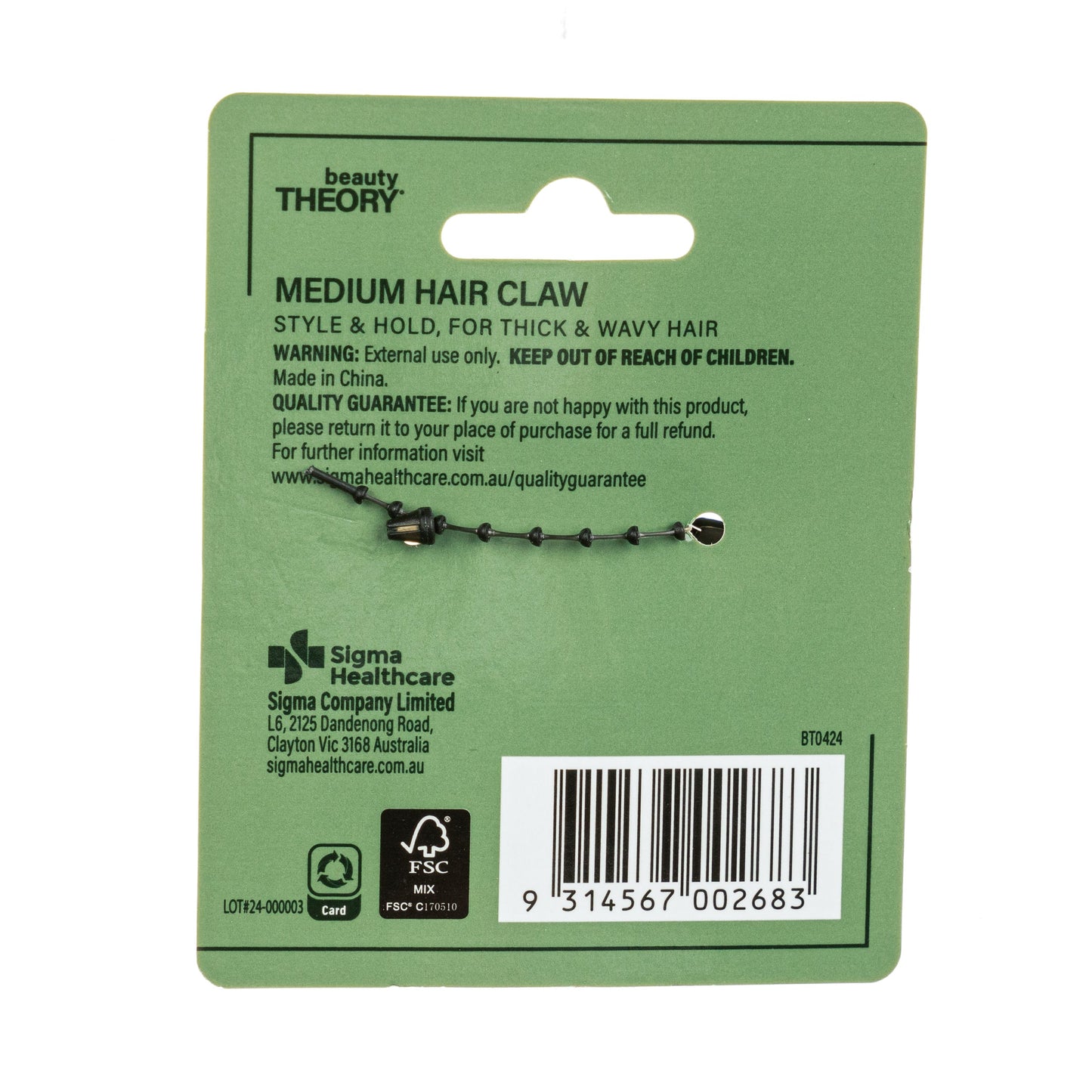 Beauty Theory Medium Hair Claw