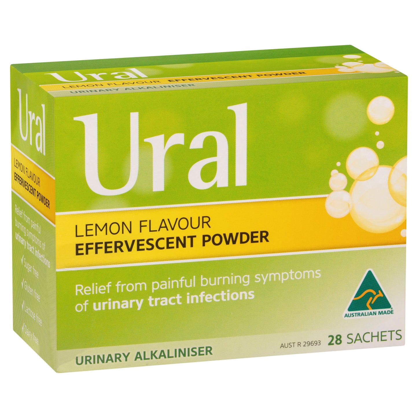 URAL Effervescent Powder Lemon 28 Sachets