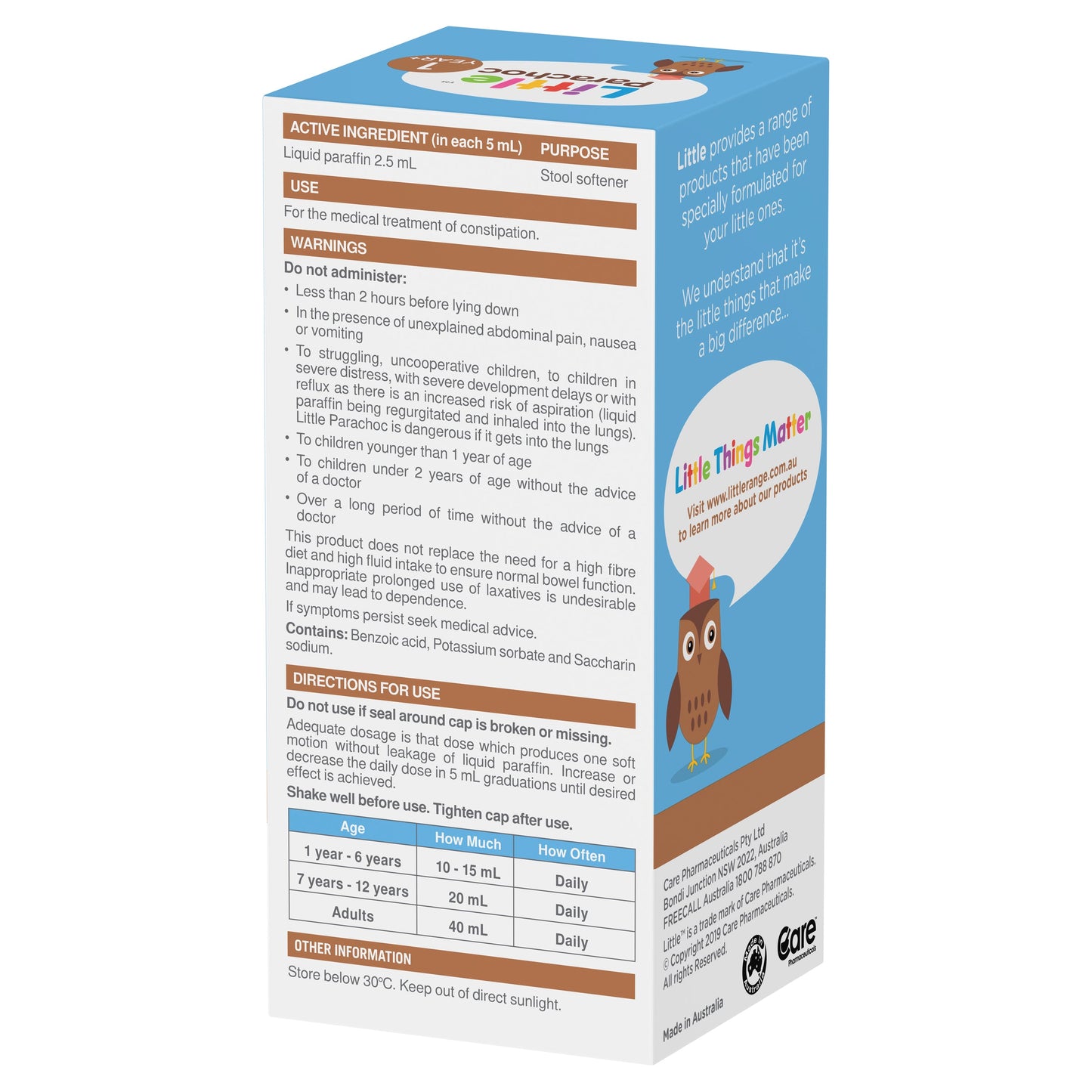 Parachoc 400mL Liquid Paraffin