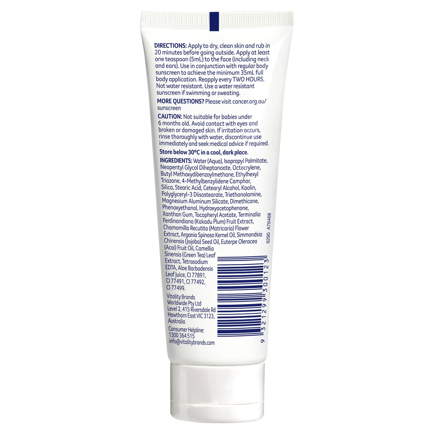Cancer Council Face Day Wear BB Cream SPF 50+ Light Tint 50ml