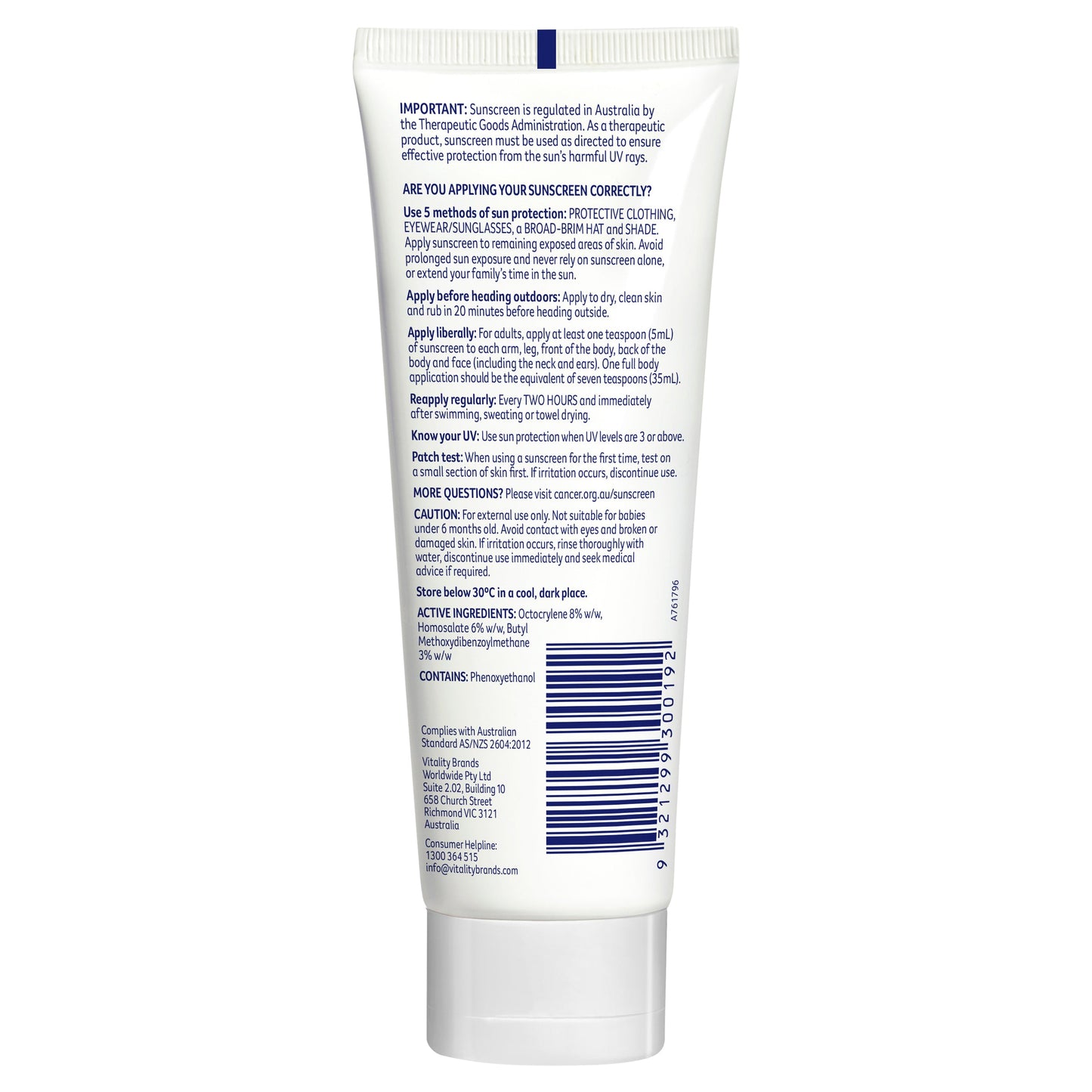 Cancer Council Face Day Wear Moisturiser Matte Finish SPF50 75ml