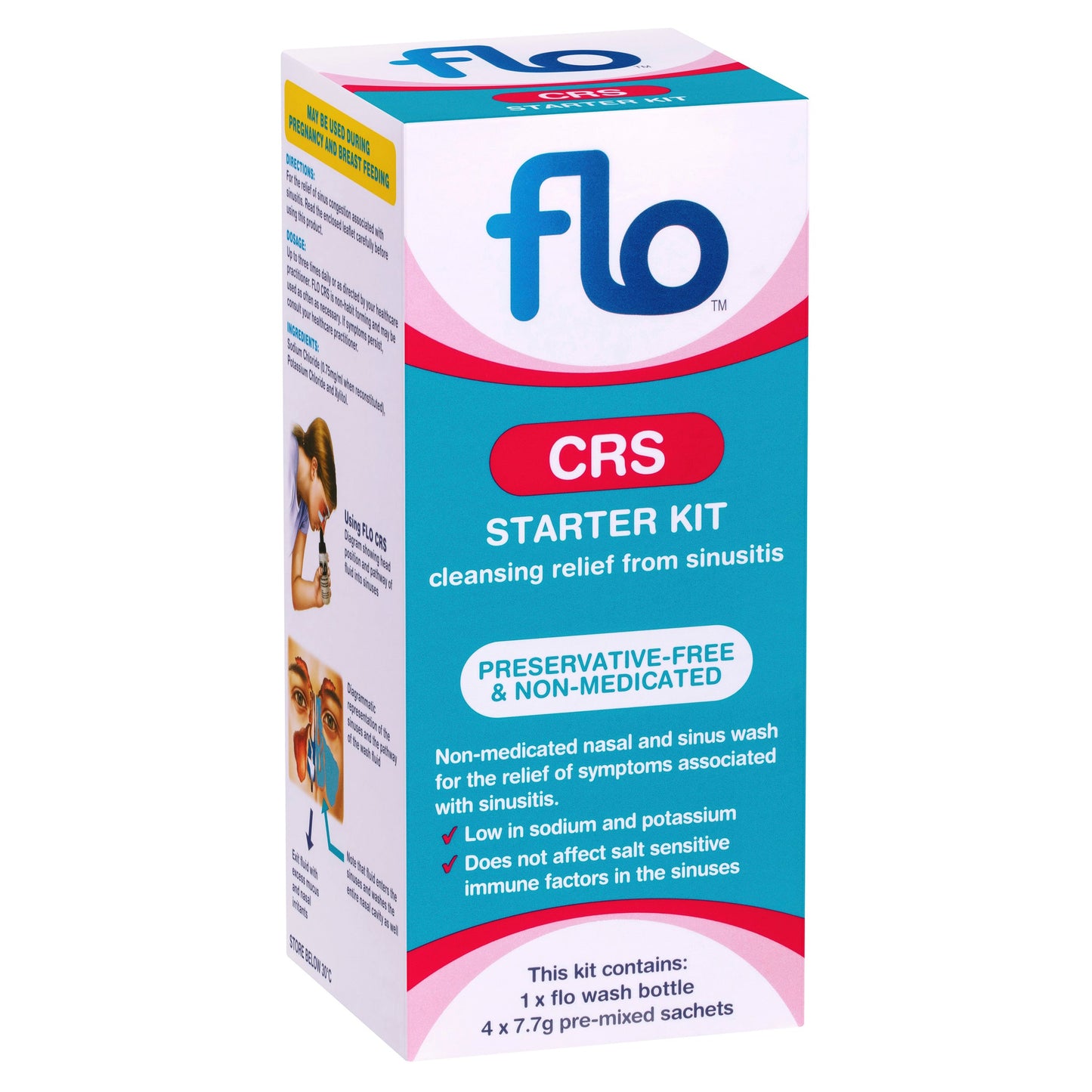 Flo CRS Starter Kit Bottle Plus 4 Sachets