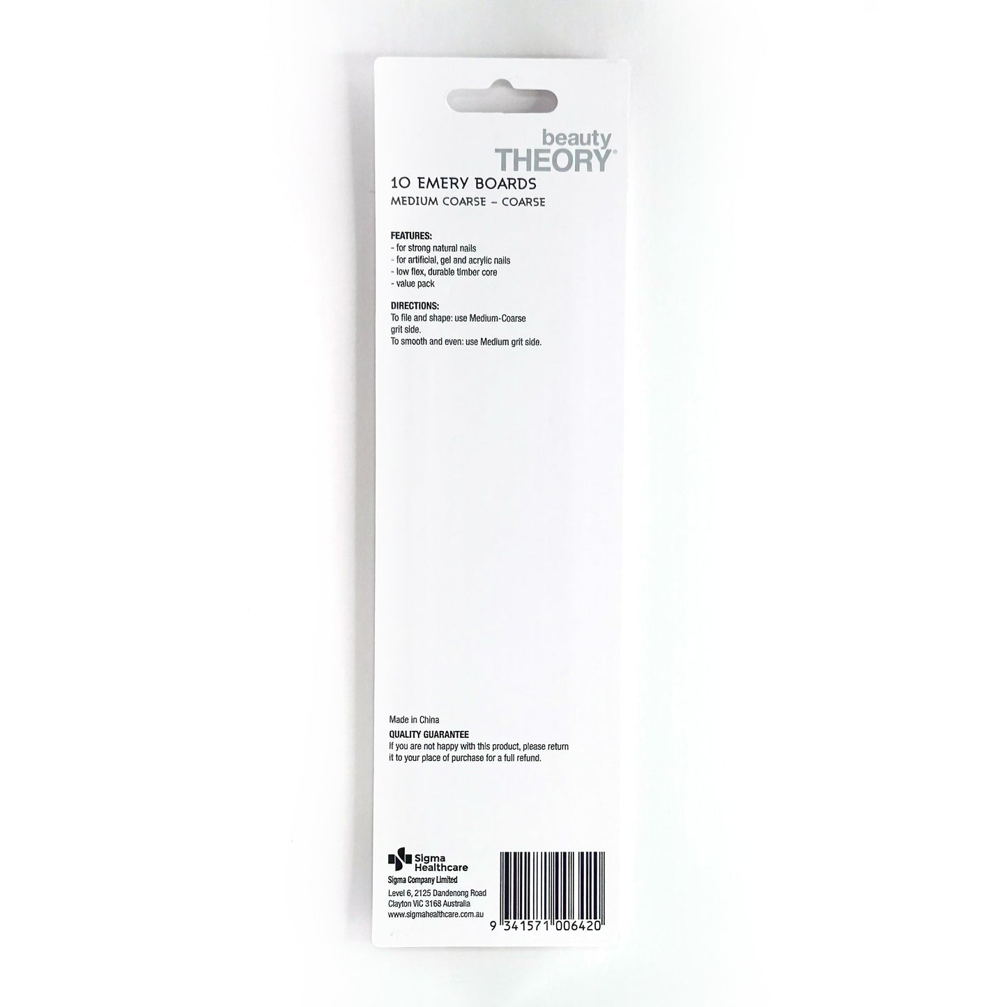 Beauty Theory Emery Boards 10 Pack