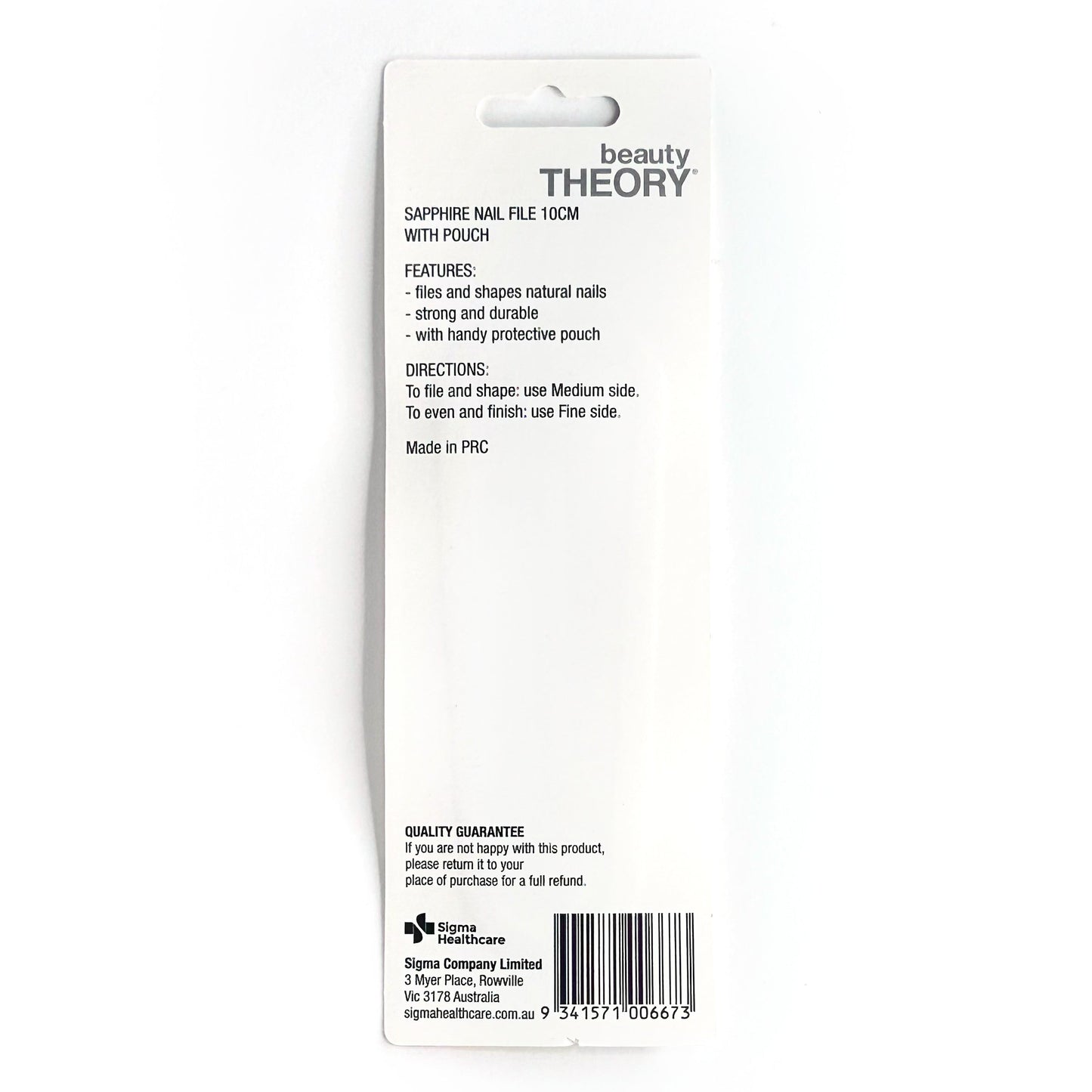 Beauty Theory Nail File Sapphire Medium