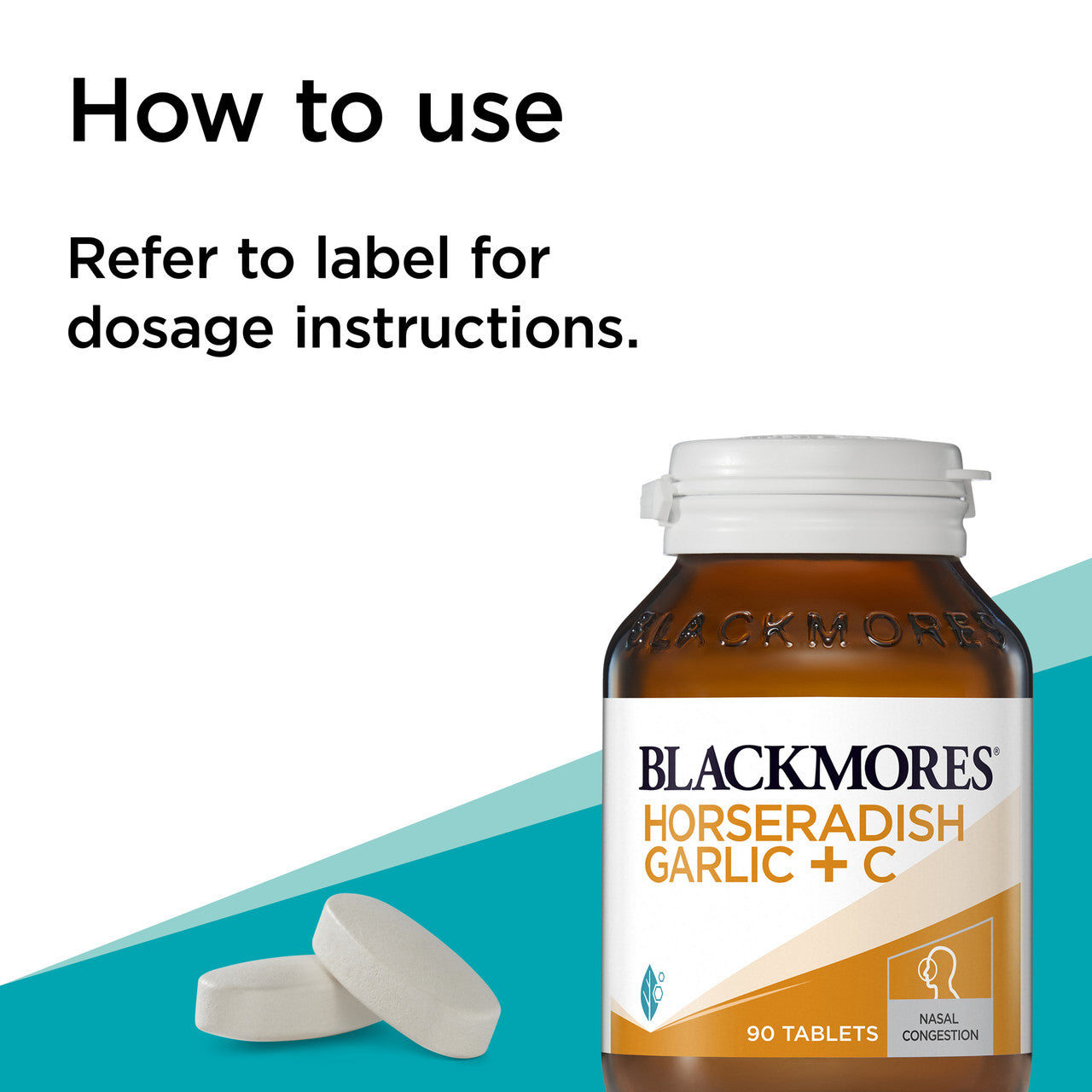 Blackmores Horseradish Garlic + C 50 Tablets