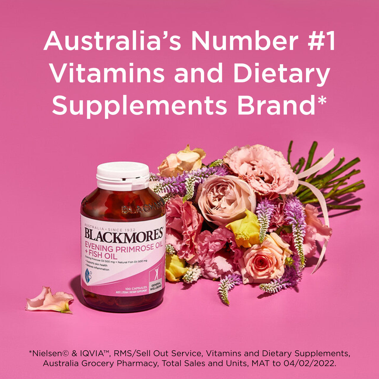 Blackmores Evening Primrose Oil + Fish Oil 100 Capsules