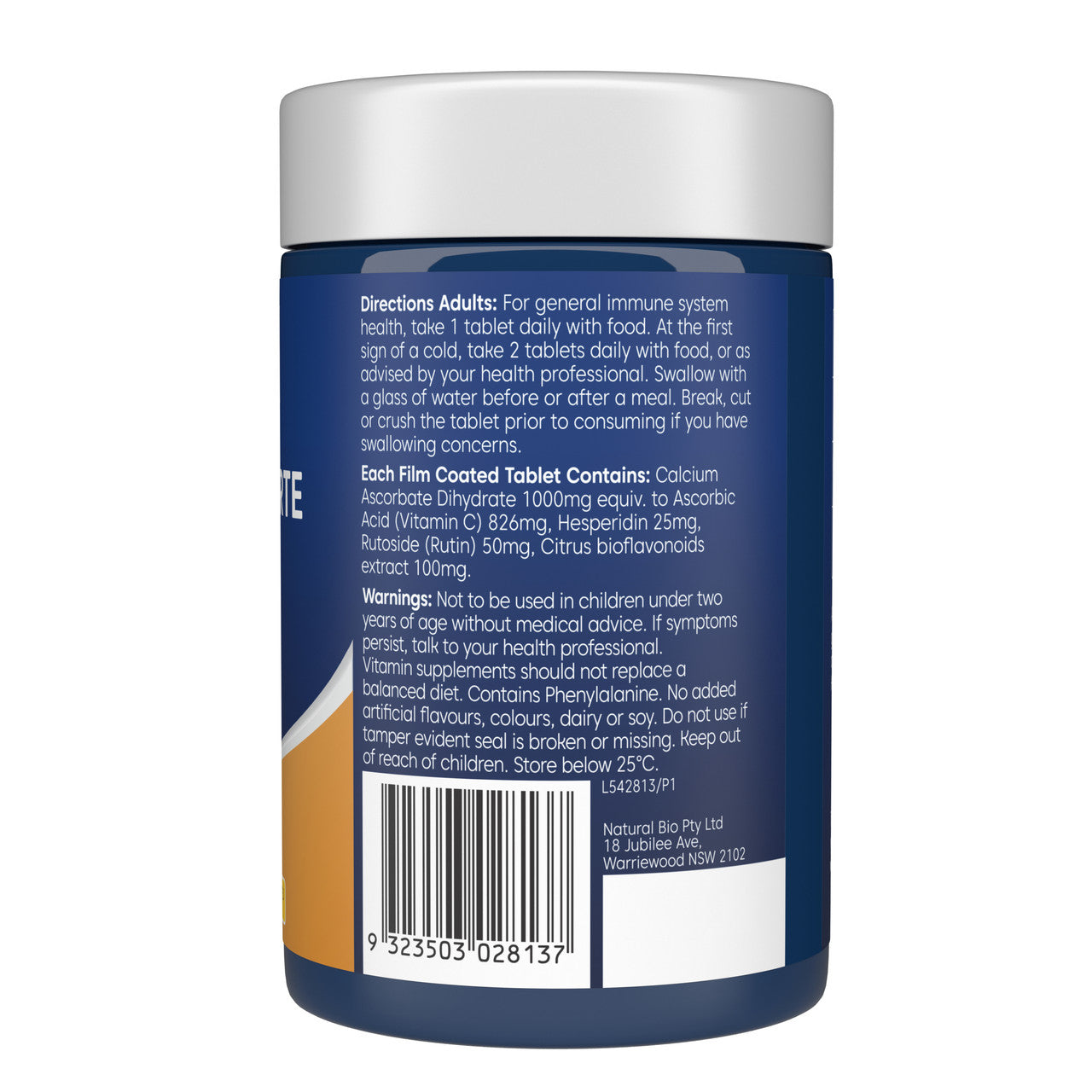 Bioglan Vitamin C Forte Nonacidic 1000Mg 50 Tablets