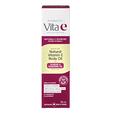 Plunkett's Vita E Natural Vitamin E Quick Dry Oil 125ml