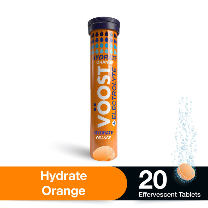 Vöost Hydrate Orange + Electrolyte 20 Effervescent Tablets