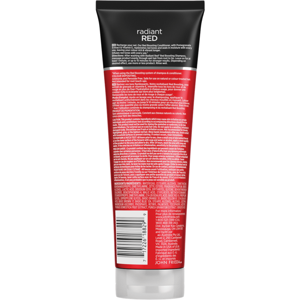 John Frieda Radiant Red Color Boosting Conditioner 250ml