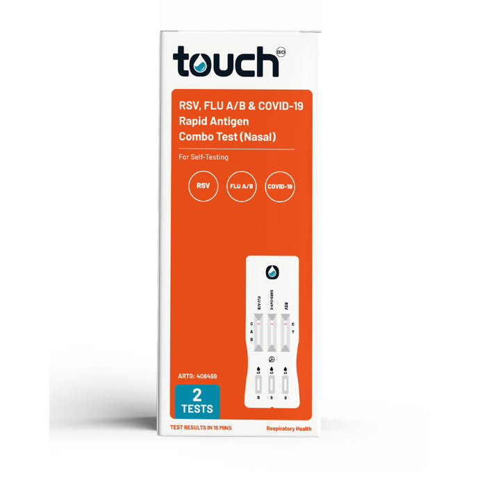 Touchbio Rsv + Covid19 + Flu Test 2 Pack