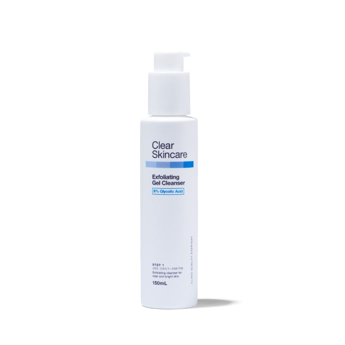 Clear Skincare Exfoliating Gel Cleanser With 8% Glycolic Acid 150ml