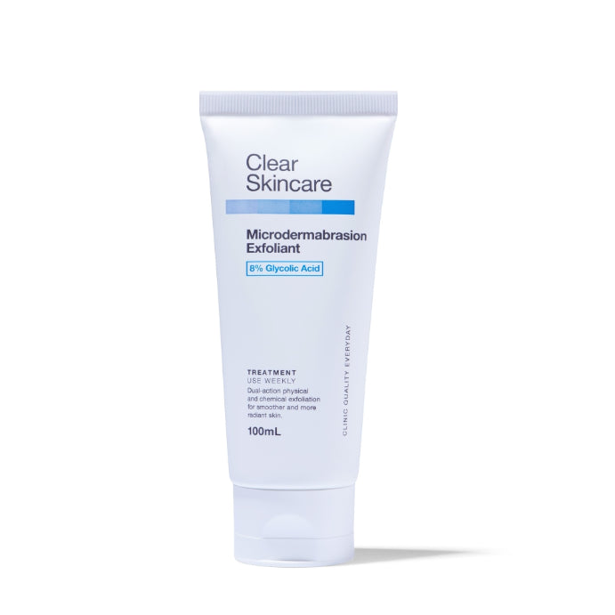 Clear Skincare Microdermabrasion Exfoliant With 8% Glycolic Acid 100ml