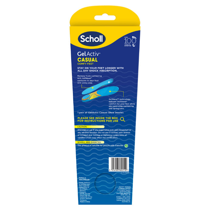 Scholl Gelactiv Insole Casual Small 1 Pair