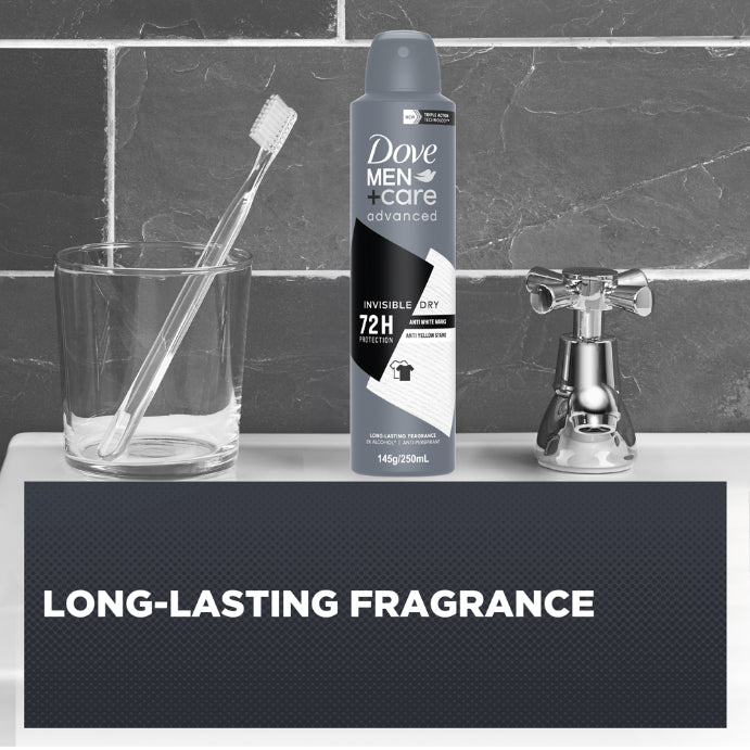 Dove Men+ Care Advanced Antiperspirant Aerosol Invisible Dry 250ml
