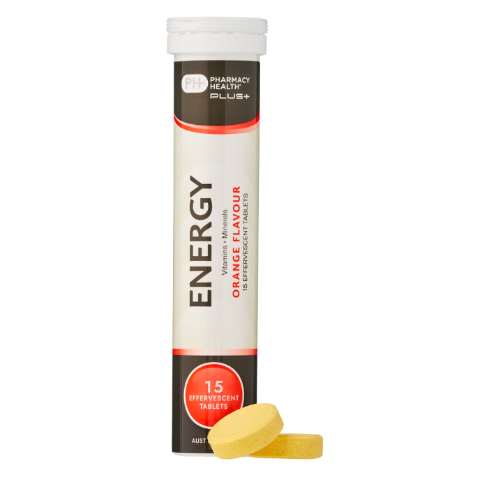 Pharmacy Health Plus Energy 15 Effervescent Tablets