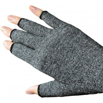 Body Assist Soft Compression Arthritis Gloves Grey (Pair)