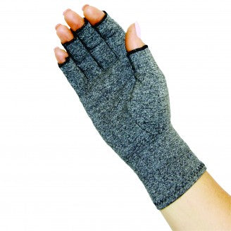 Body Assist Soft Compression Arthritis Gloves Grey (Pair)