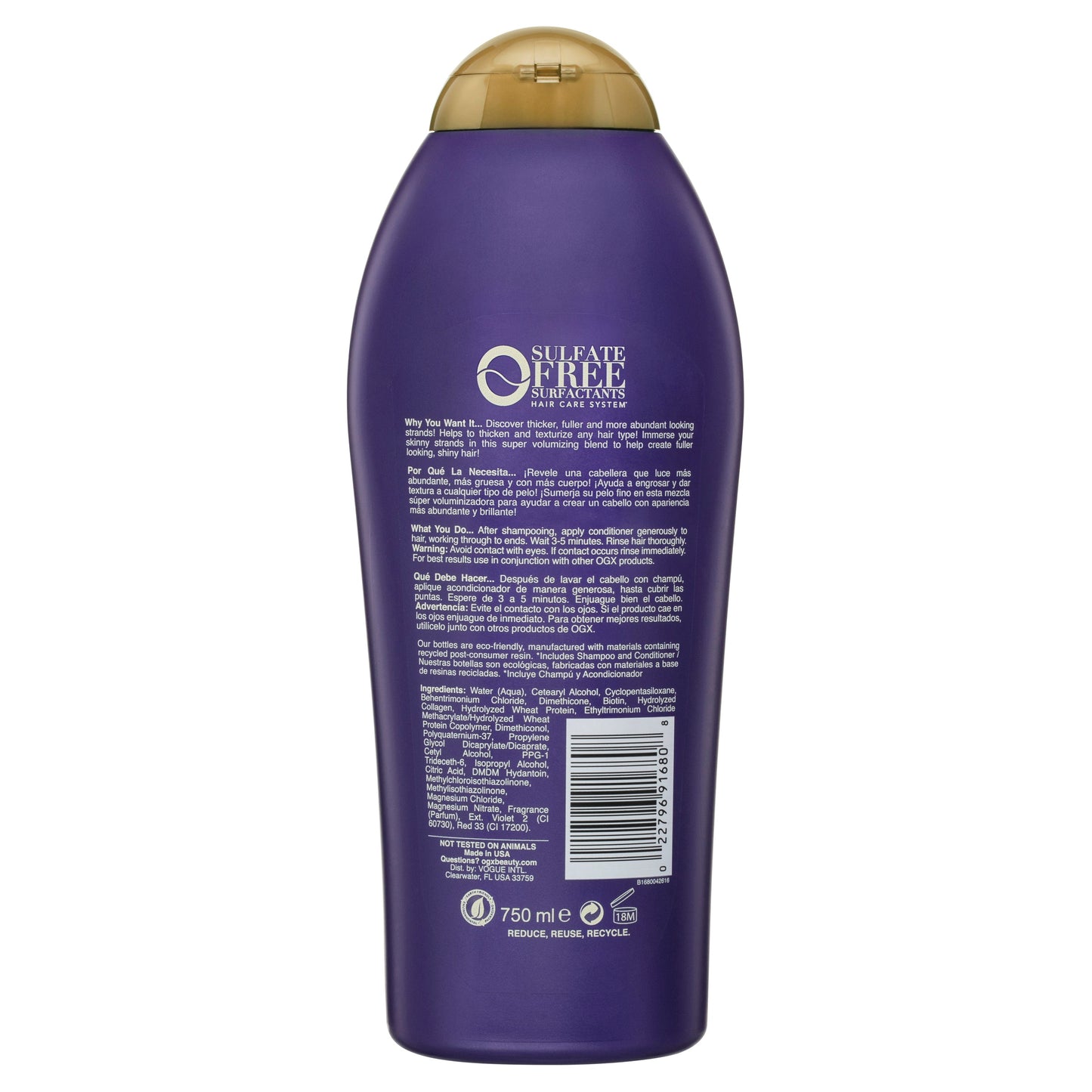 OGX Biotin & Collagen Conditioner 750ml