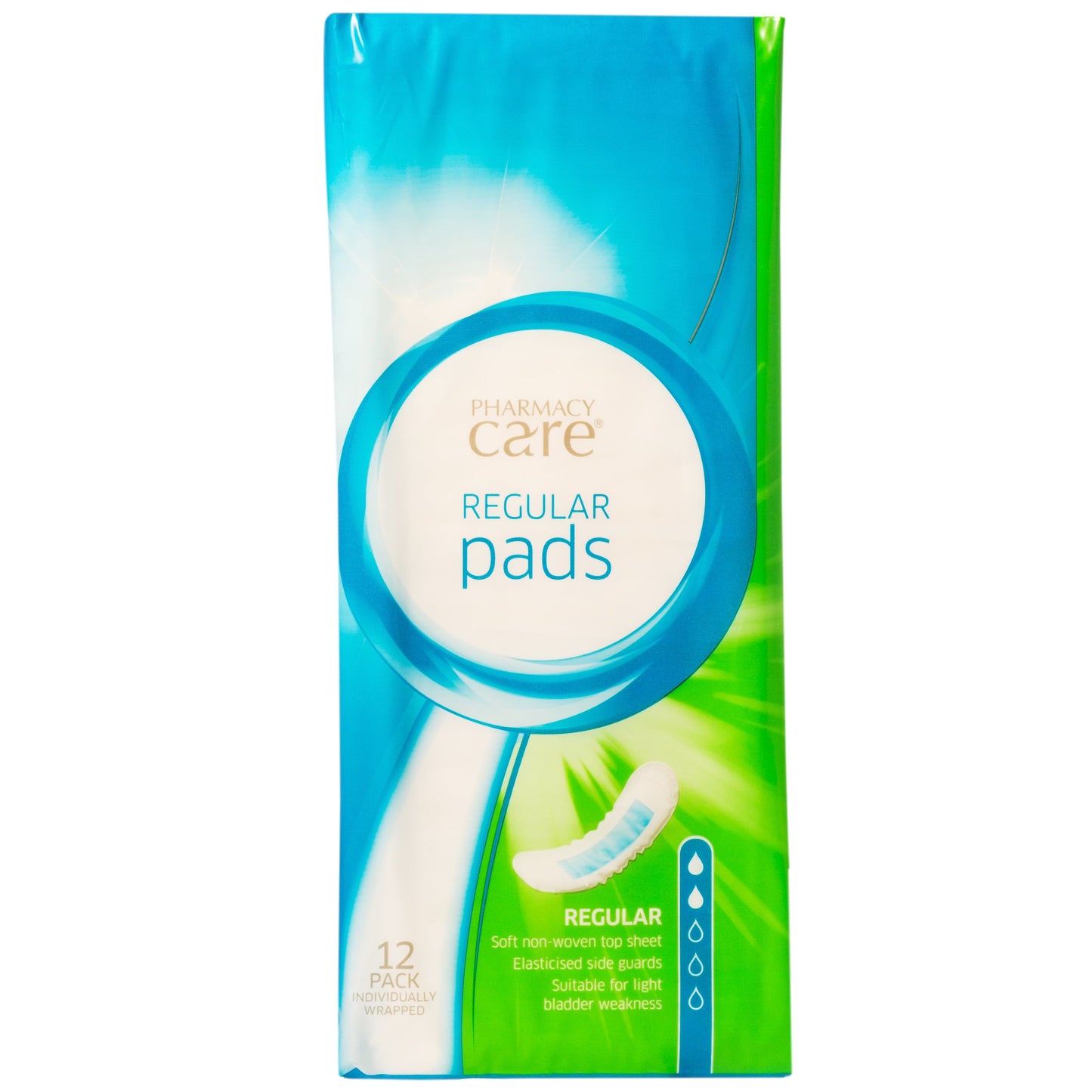 Pharmacy Care Regular Incontinence Pads 12 Pack
