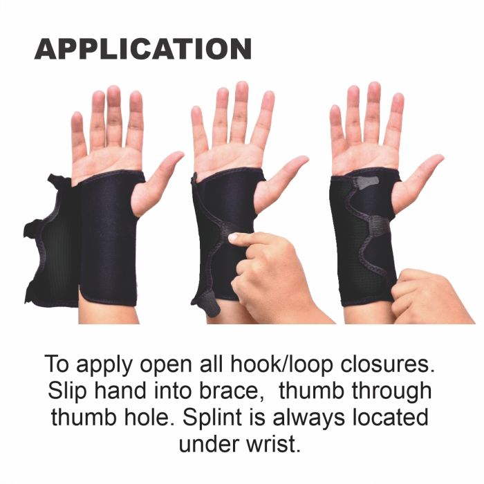 Bodyassist Comfort Carpal/tunnel Wrist Brace Black 1 Size