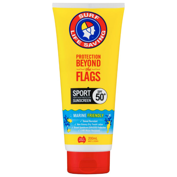 Surf Life Saving Australia Sport Sunscreen Spf 50+ 200ml