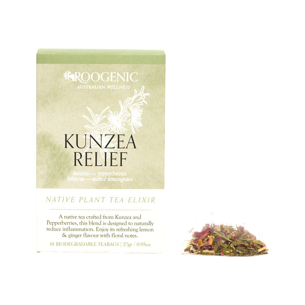 Roogenic Australian Wellness Kunzea Relief Tea X 18 Tea Bags