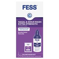 Fess Nasal & Sinus Wash Extra Strength Starter Kit 6 Sachets