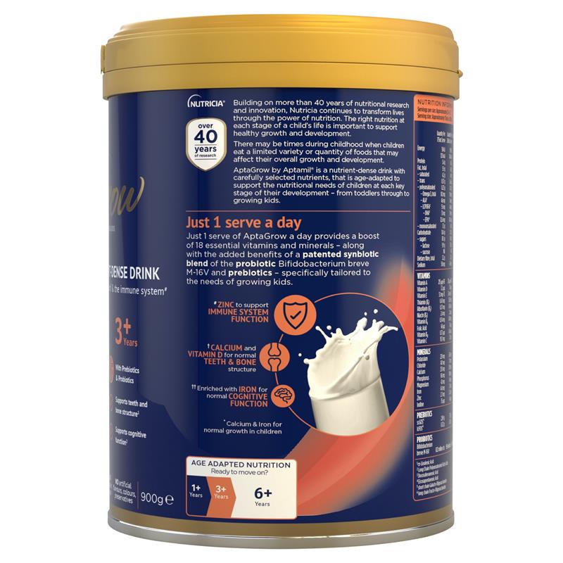 Aptagrow Nutrient-dense Milk Drink From 3+ Years 900g