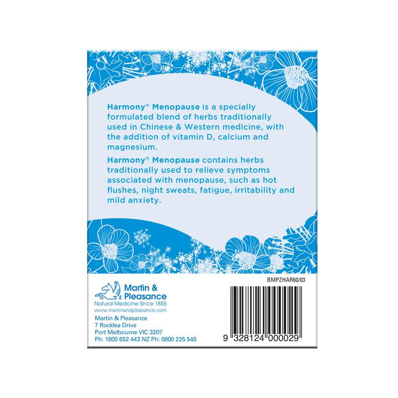 MARTIN & PLEASANCE Harmony Menopause 120Tabs