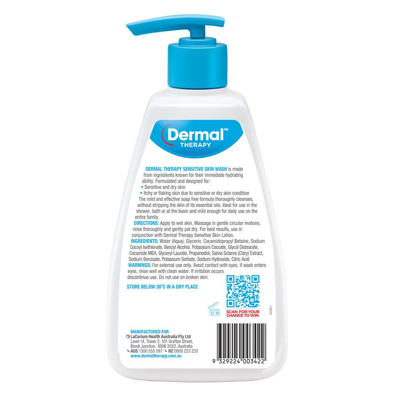 Dermal Therapy Sensitive Skin Wash 1.1L