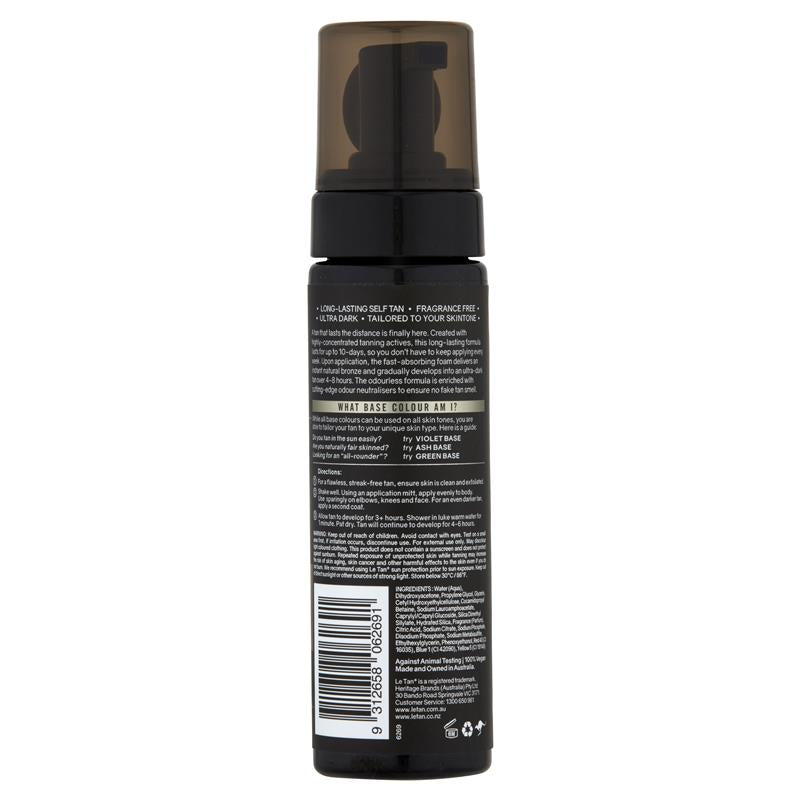 LE TAN UBER Stay Self Tanning Foam - Ash Base 200 mL