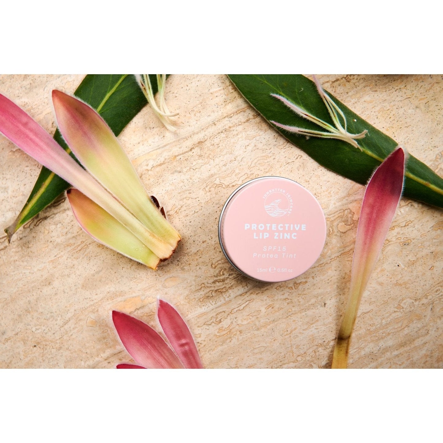 SunButter Skincare Protective Lip Zinc Protea Tint SPF 15 15ml