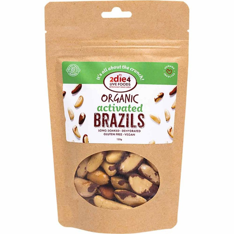 2die4 Live Foods Organic Activated Brazil Nuts 120g
