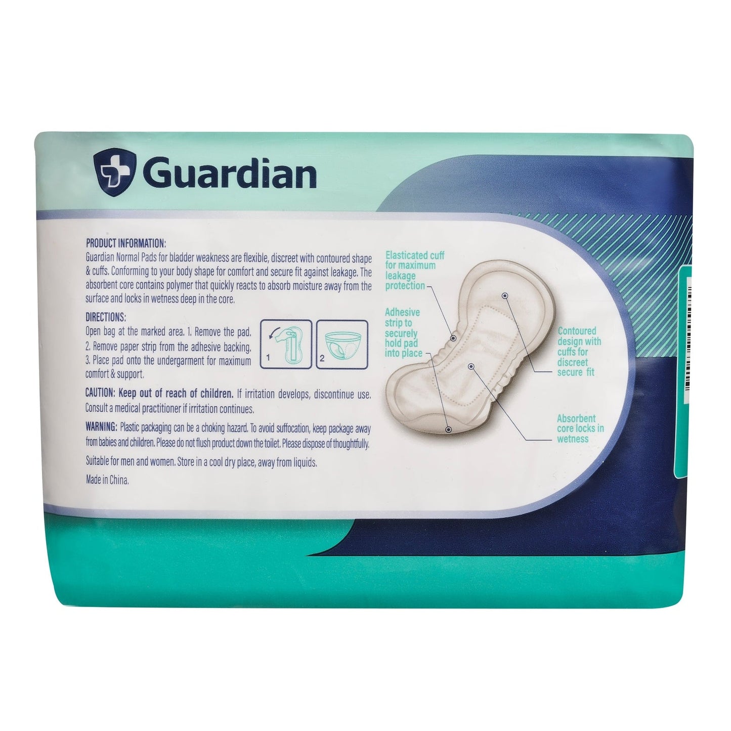 Guardian Incontinence Bladder Weakness Pads Normal 14pk