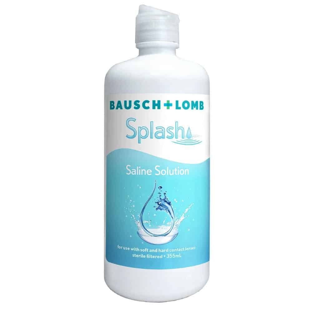 Bausch and Lomb Splash Saline Solution 355ml