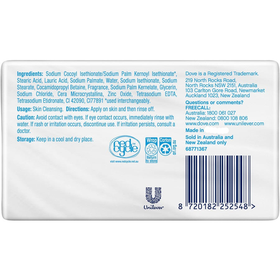 Dove Beauty Bar Exfoliating 90G 4 Pack